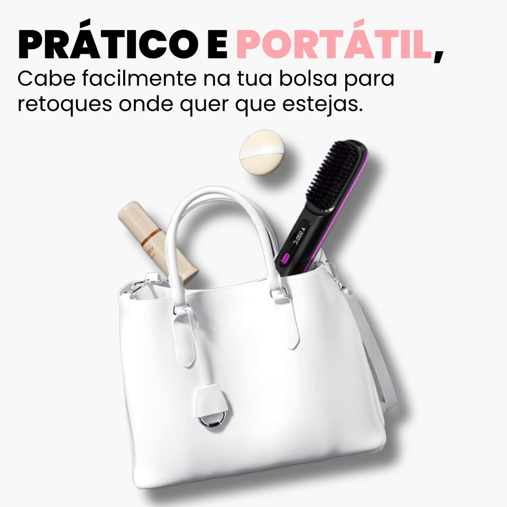 ESCOVA ALISADORA PORTÁTIL