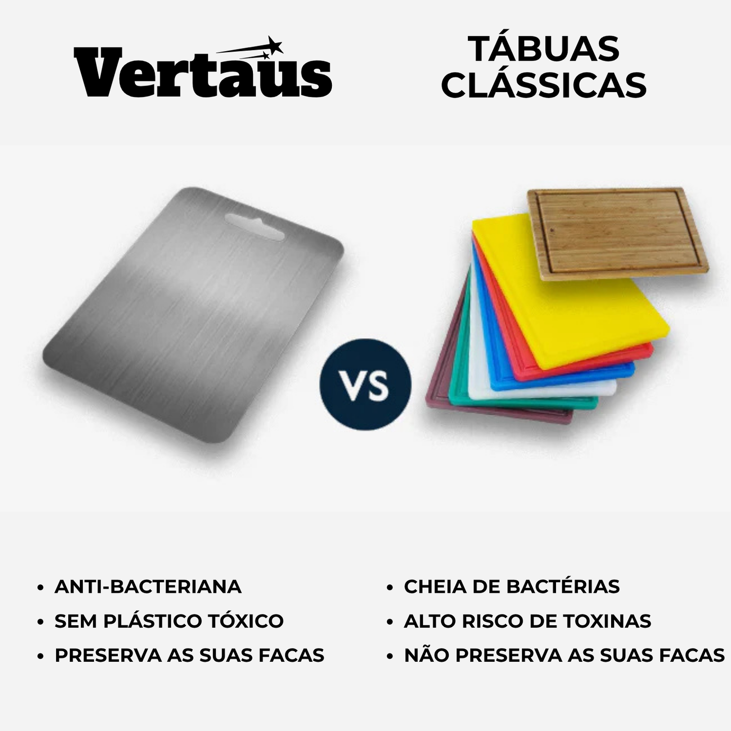 Vertaus® - Tábua de cortar em titânio
